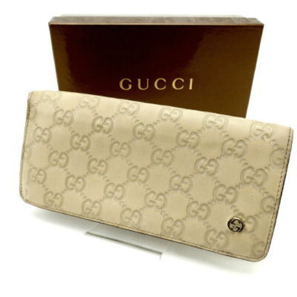 Gucci long Wallet Guccissima white - Picture 1 of 6